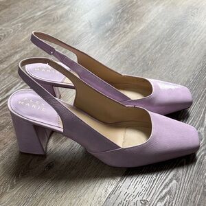 Alex Marie Lilac Block Heel Slingbacks